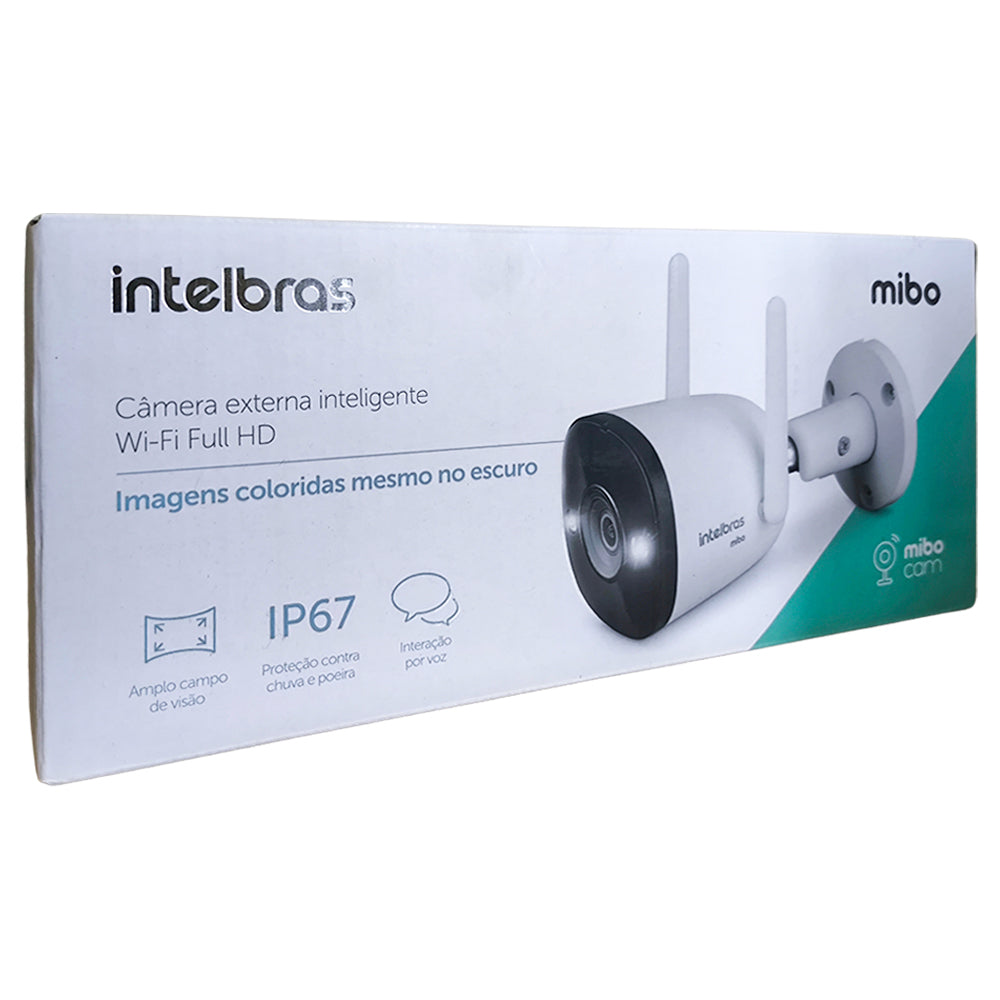 Câmera de Segurança Intelbras IP, iM5+ Full Color, Wi-Fi, Full HD, Compatível Com Alexa e Google, Branca
