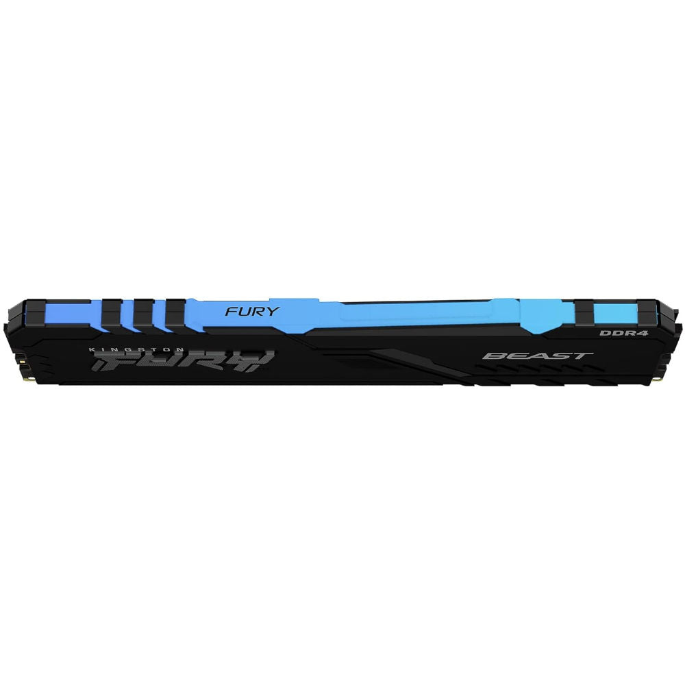 Memória RAM Kingston Fury Beast RGB 8GB (1x8GB) DDR4 3200MHz, CL16, 1.35V XMP 2.0, Preto, KF432C16BBA/8
