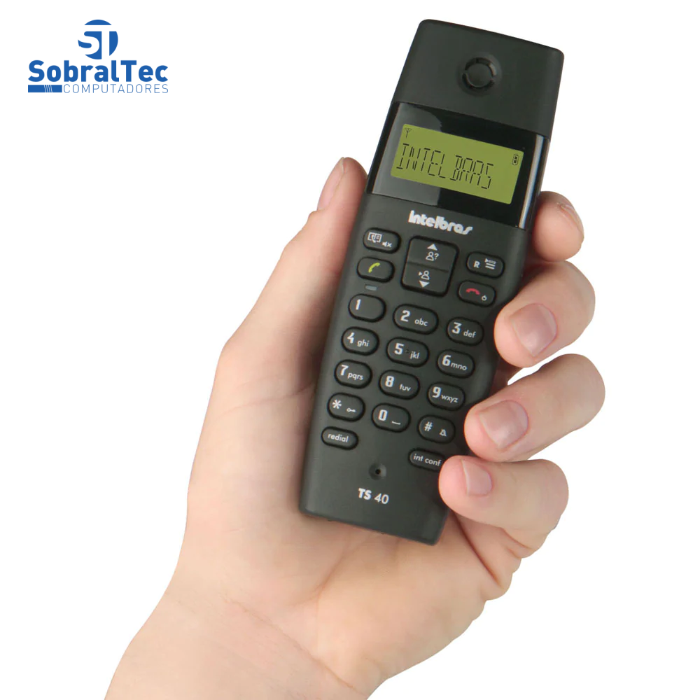 Telefone Sem Fio Com Dect e Identificador De Chamadas Intelbras TS40ID