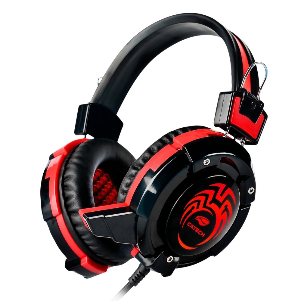 Fone Com Microfone Game Flycatcher PH-G10BK com Led Vermelho C3Tech