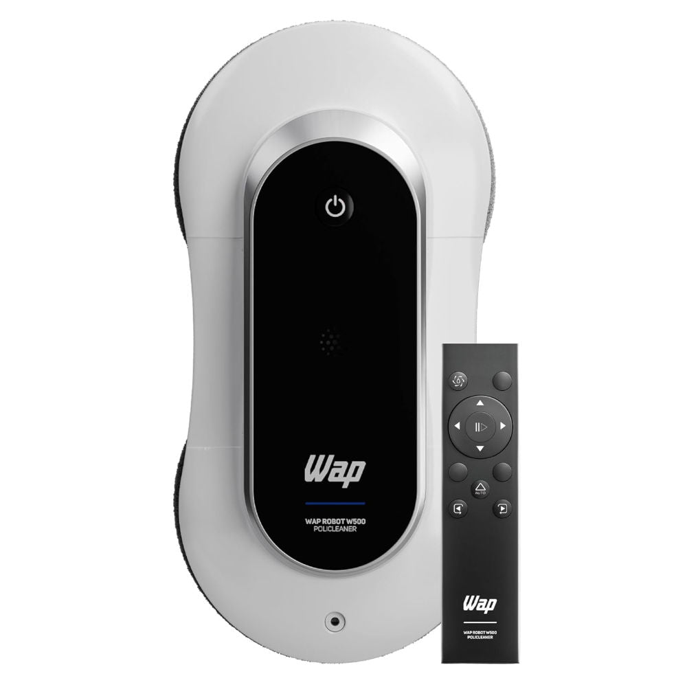 Aspirador Limpeza Polidor Vidros WAP Robot W500 Policleaner, Bivolt, Sucção 8kPa, Tanque 300ml, Escova Rotativa, LED