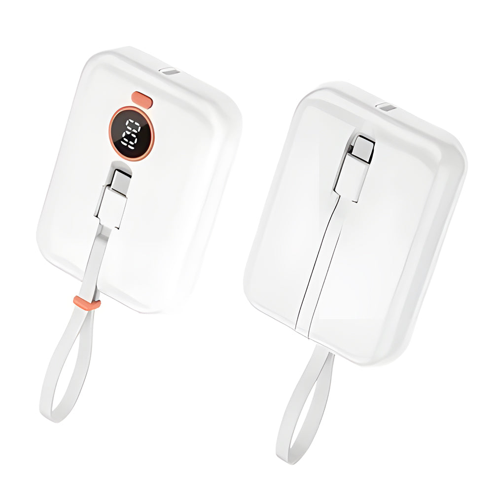 Carregador Portátíi, Power Bank, 10.000mah, Carregamento Turbo, A'Gold, BTE-15, Branco