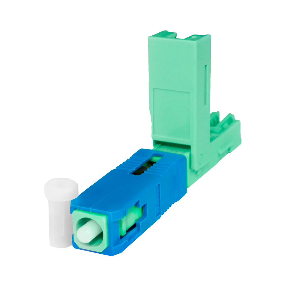 Conector Óptico, Tipo Fast, Com Trava, One Click SC/UPC, Azul
