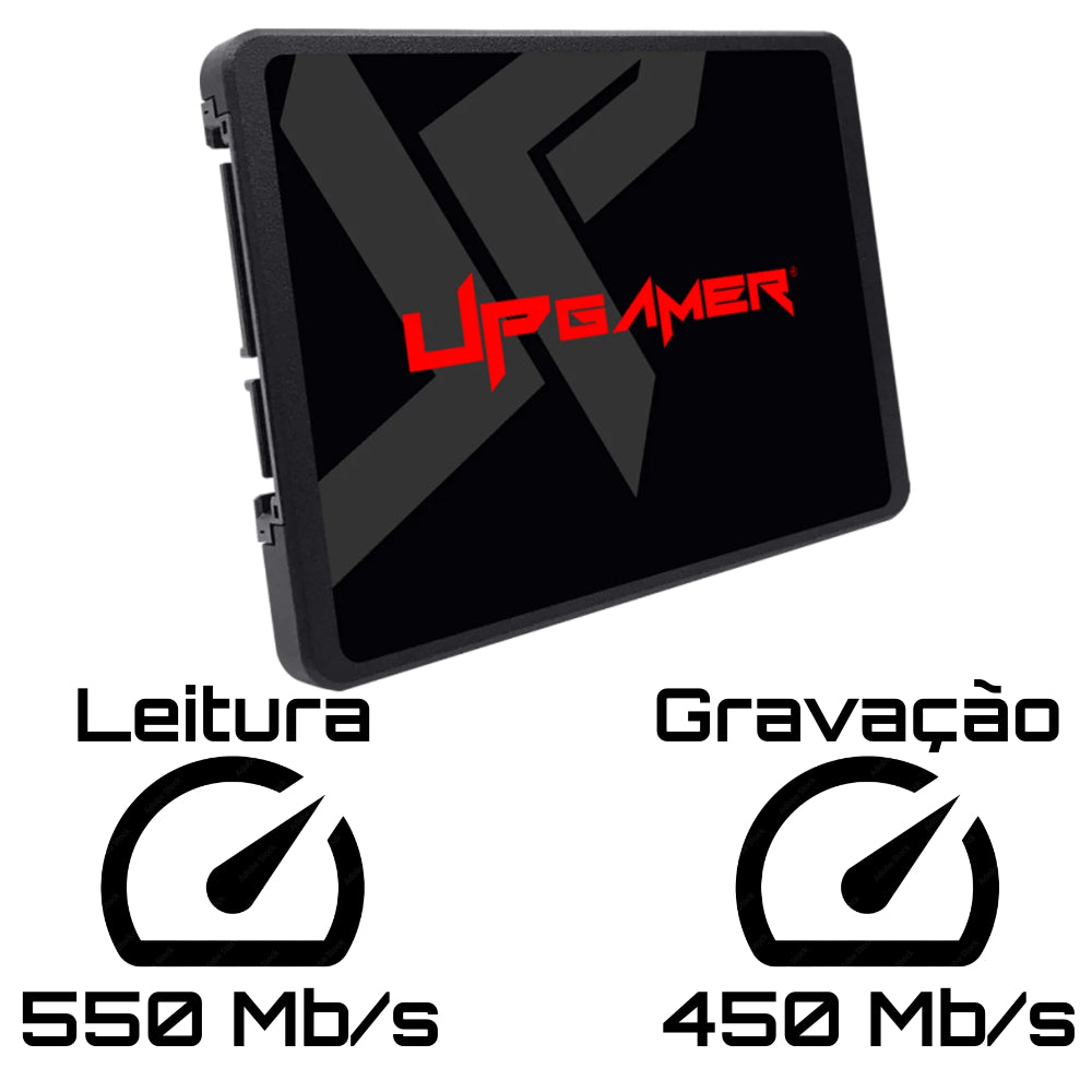 SSD UP Gamer 120GB UP500 SATA III 2.5" Leitura 550MB/s Gravação 450MB/s