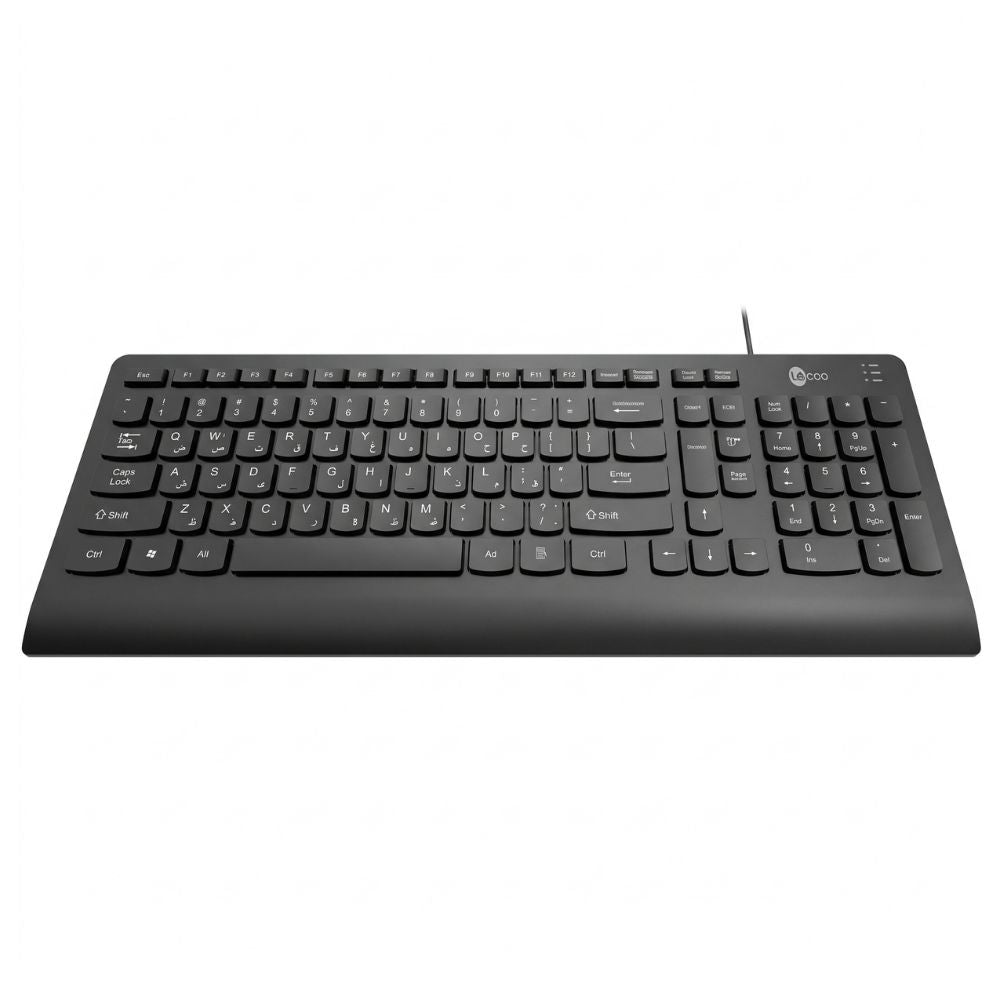 Teclado USB Lecoo KB103 - ABNT2 - Teclas de Perfil Baixo, Preto