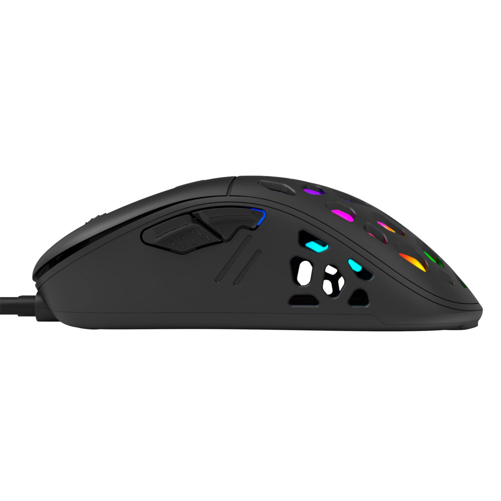 Mouse Gamer Marvo Pro G946 Sunspot S2, Sensor Óptico 1.000 DPI, 6 Botões, RGB, Cabo Trançado 1,5m Nylon - Preto