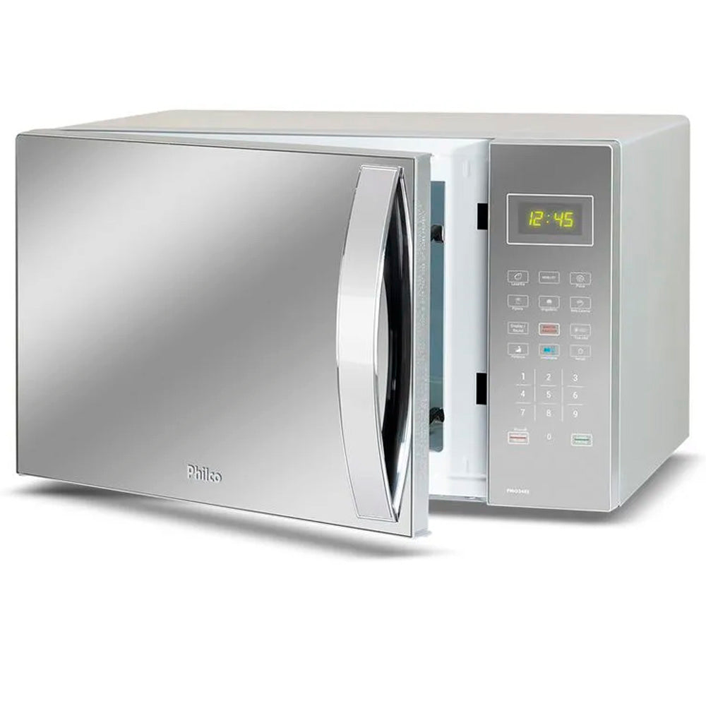 Micro-Ondas Philco Espelhado 37 Litros Limpa Fácil 1400W PMO37ES/PMO34ES