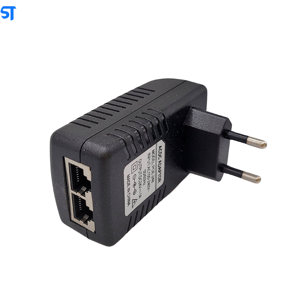 Fonte Injetor POE Ethernet CCTV 24V 1A