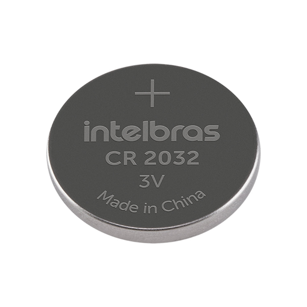 Bateria Botão de Lítio Não Recarregavel Intelbras CR2032, 220mAh 3V, 20x3,2mm Li/MnO (Cartela com 5 Unidades)