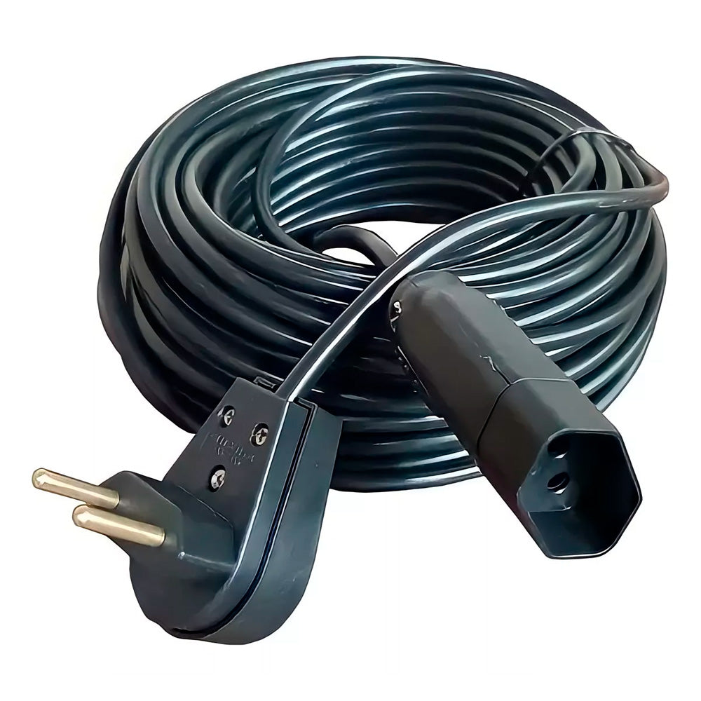 Extensão Elétrica 1.800W 10 Metros 10A Cabo PP 2x1,0 Reforçada 127v/220v - Preto