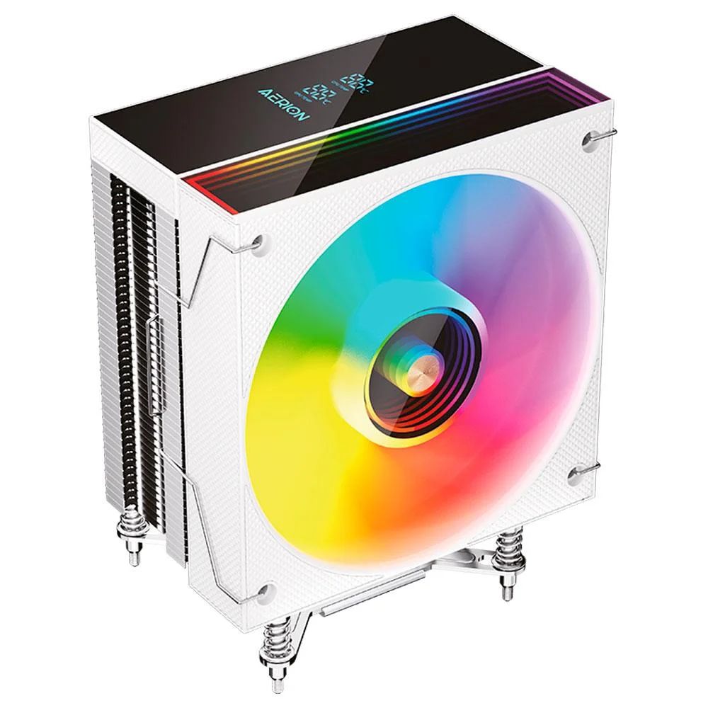 Cooler para CPU Aerion Titan CPU100 ARGB Branco, 120 mm, Rolamento Hidráulico