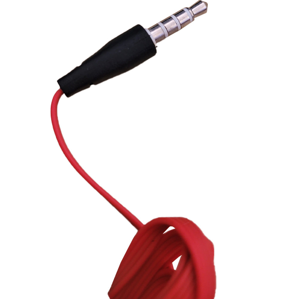Fone De Ouvido Estéreo Com Microfone Relog's - Es-3 - Vermelho