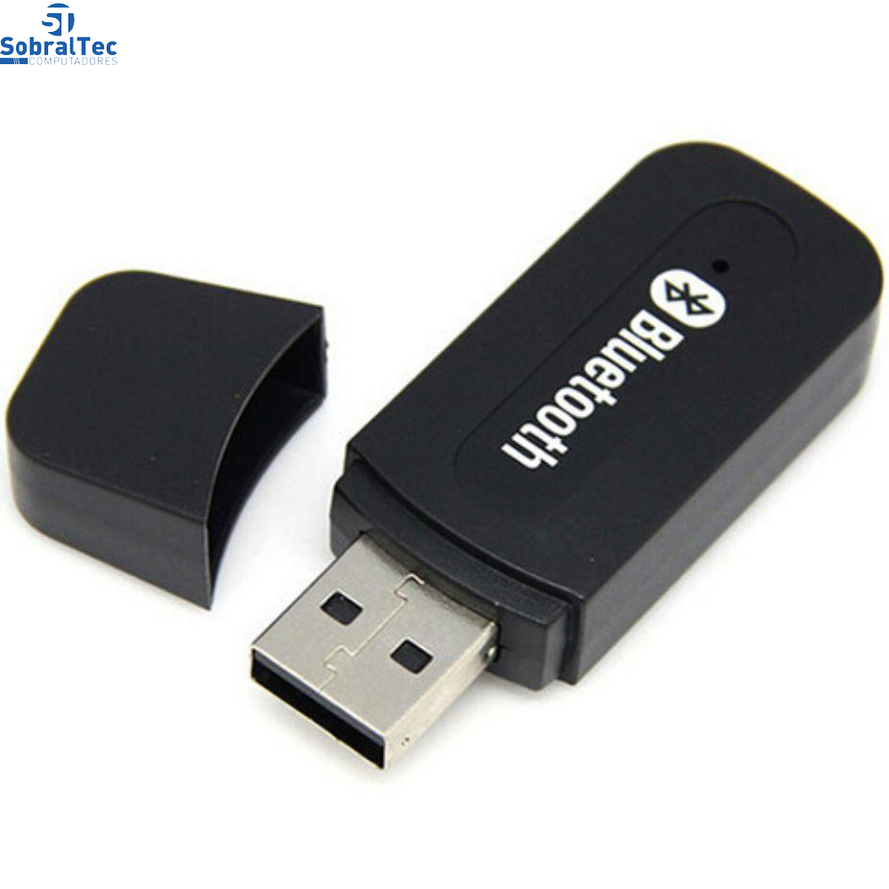 Adaptador Áudio Receptor Música Bluetooth Usb Veicular E Som