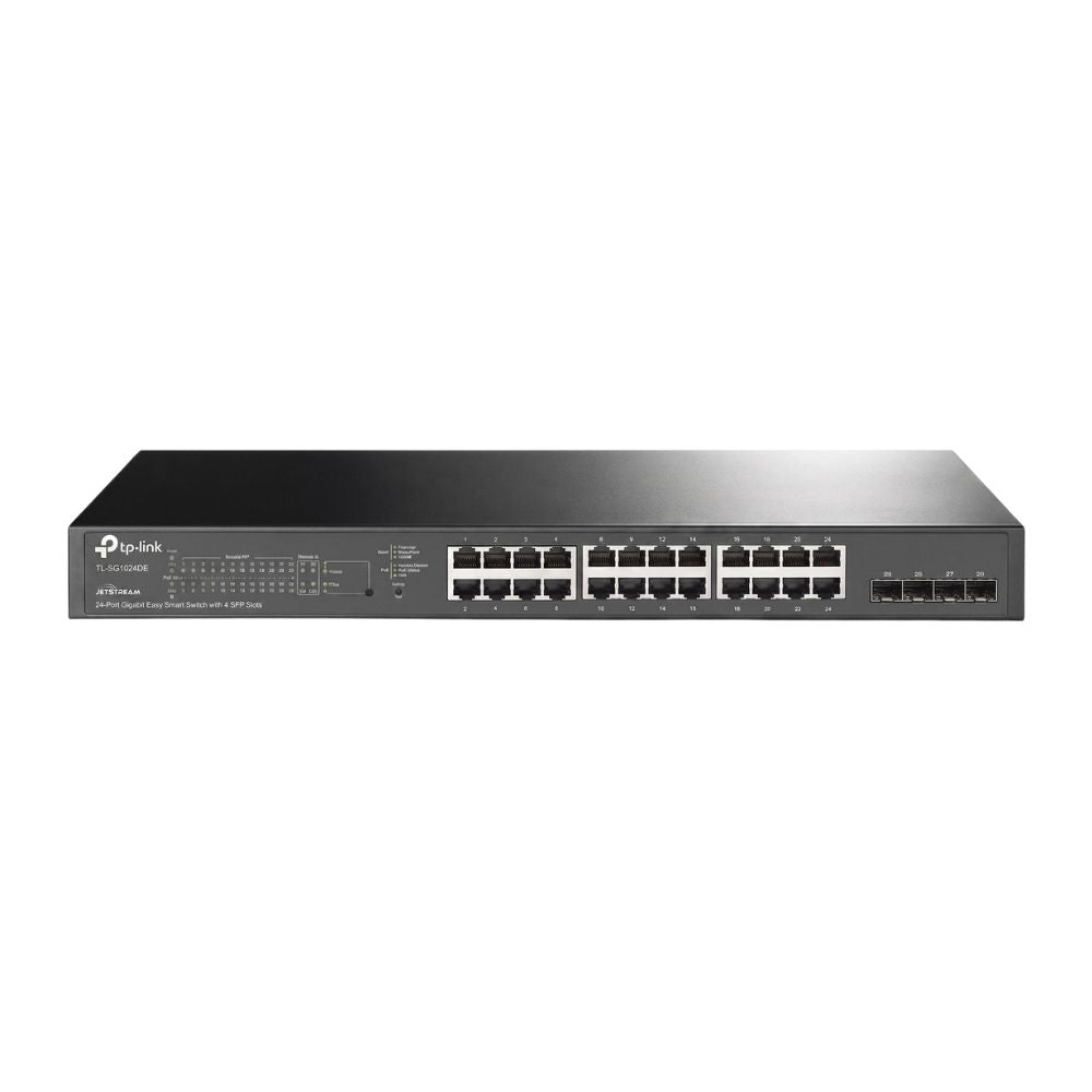 Switch Smart Gerenciável de 28 Portas Gigabit Com 24 Portas PoE+ e 4 Slots SFP, TL-SG2428P