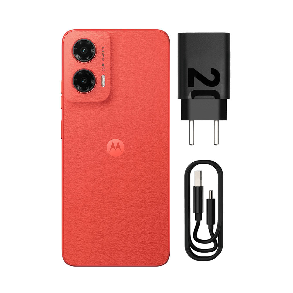 Smartphone Motorola Moto g35 5G 256GB 12GB RAM (4GB + 8GB Boost Inteligente) Câmera 50 Mp + Selfie 16mp Tela 6.7" -Coral