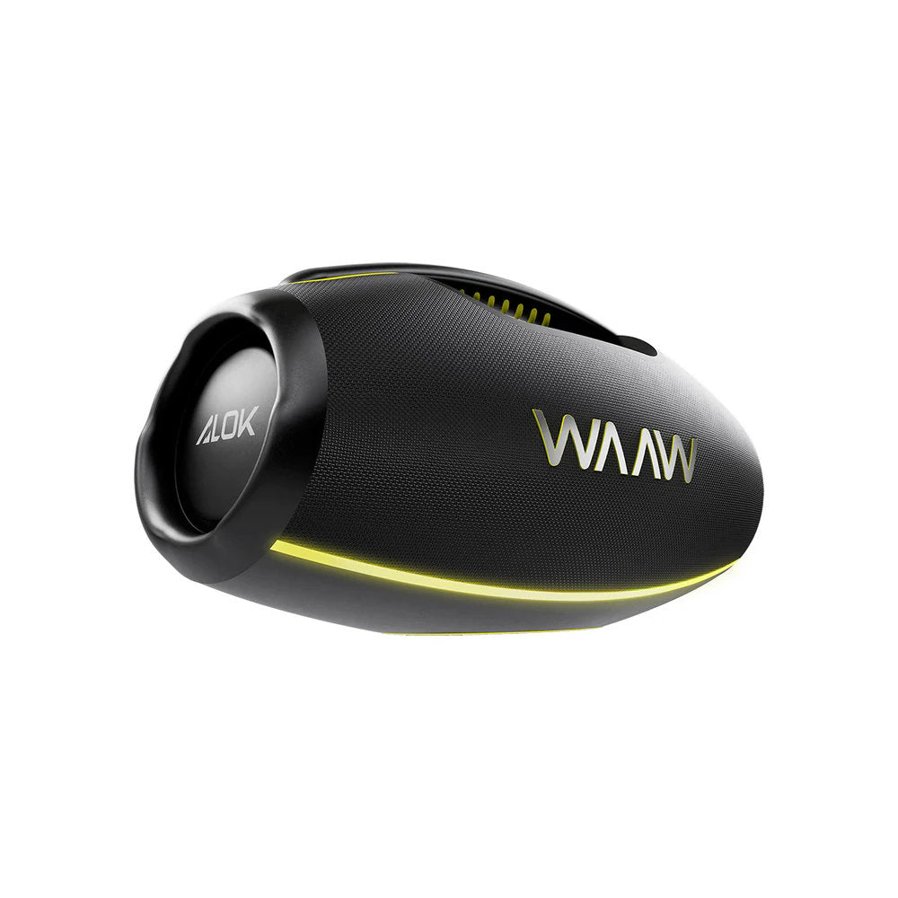 Caixa de Som Bluetooth Waaw by Alok Hyperboom 1000 Preto, 180W, RMS, IPX4, Bateria 24h, TWS, Party Mode