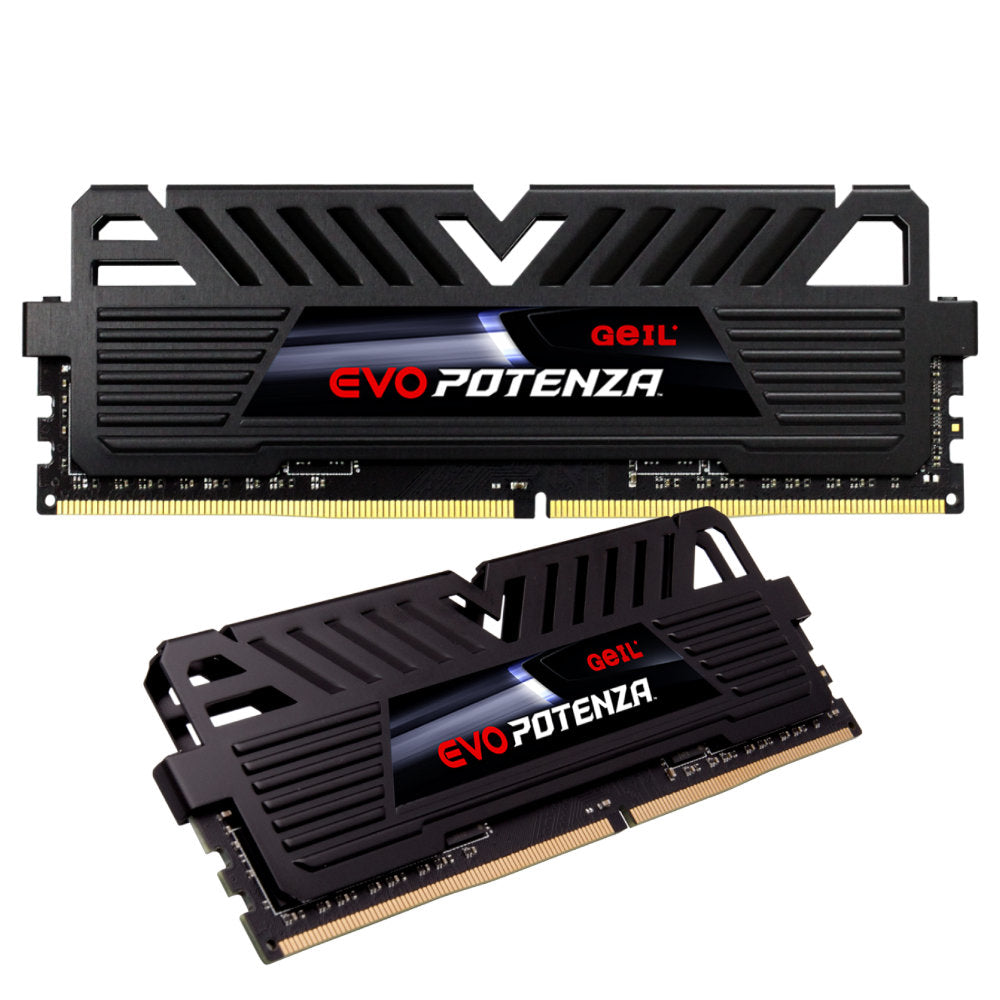 Memória RAM Desktop DDR4 Geil Evo Potenza 8GB, 3200MHz, Black, GAPB48GB3200C16BSC