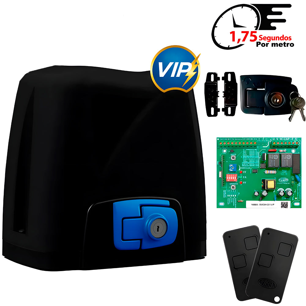 Motor de Portão Rossi DZ NANO 36 VIP 220V, Suporta Portão de Até 500KG, Com Cremalheiras