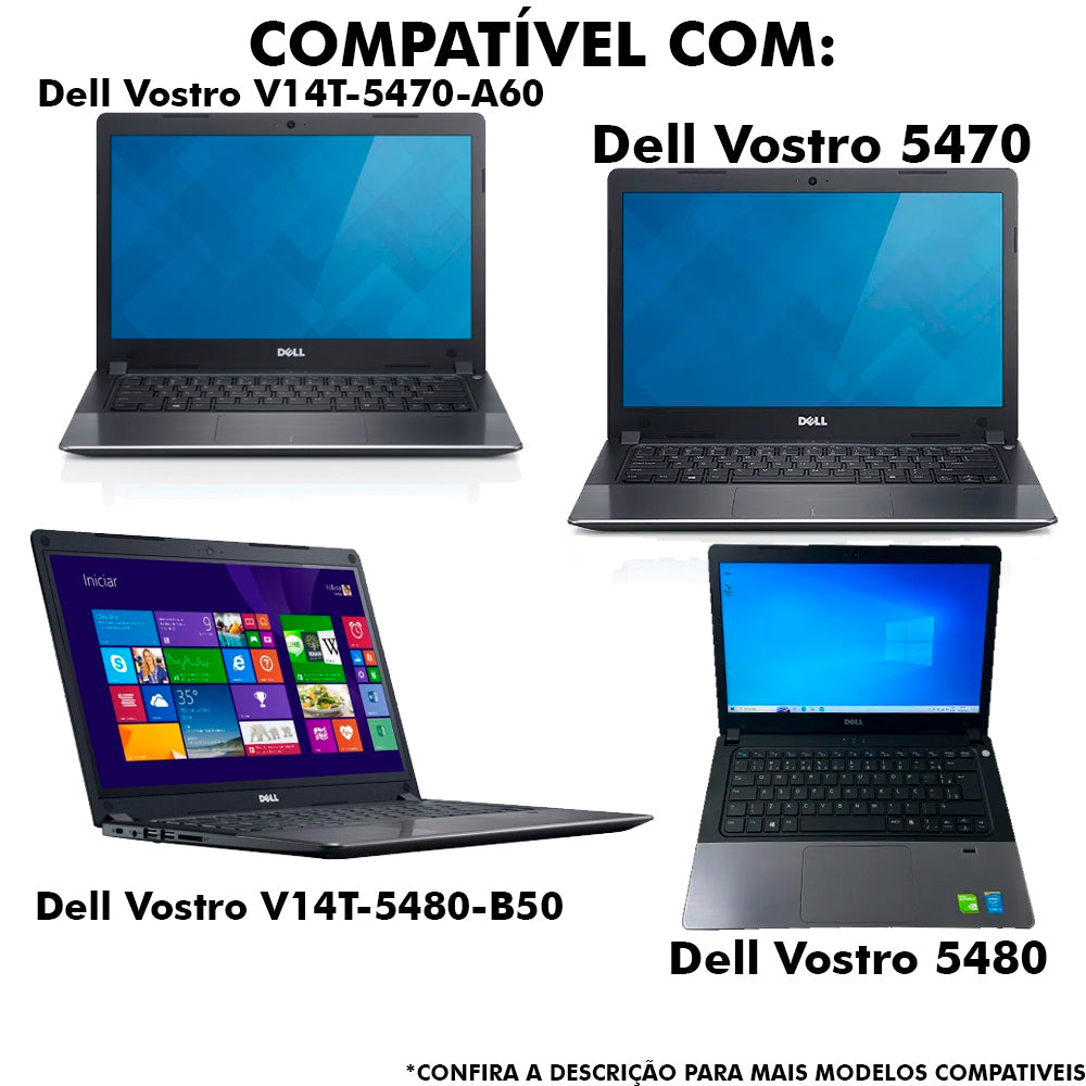 Fonte Compatível Com Dell 19.5V, 3.34A, 65W, Dell Vostro 14-5000, Vaio Positivo, Pino 4.0mm x 1.7mm - BringIT