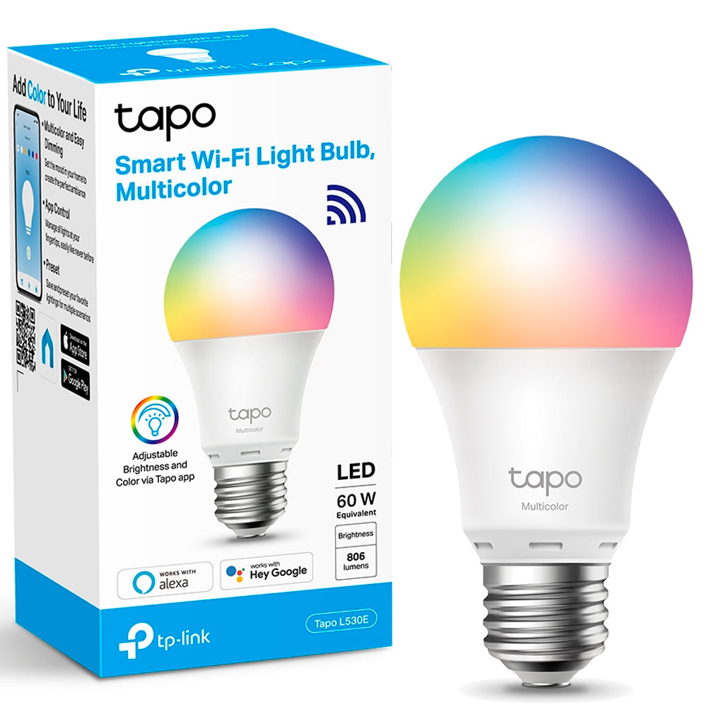 Lâmpada Smart TP-Link L530E, 8.2W, Wi-Fi, Com Ajuste De Cor, Alexa, Bivolt - Tapo L530E(BR)