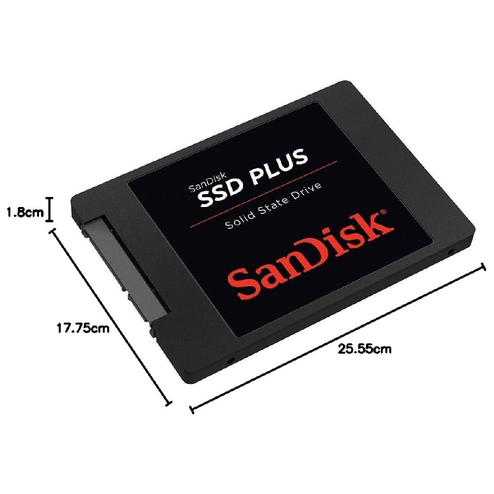 SSD 240GB SanDisk G26 Plus 2.5" SATA III Leitura 530Mb/s Gravação 440Mb/s - SDSSDA-240G-G26