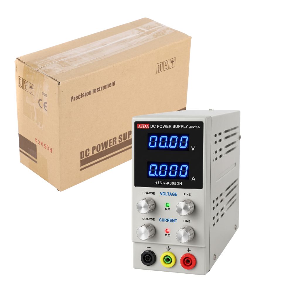 Fonte de Bancada Aida K305dn, Alimentação 30v 5a 4 Dígitos Bivolt Bancad