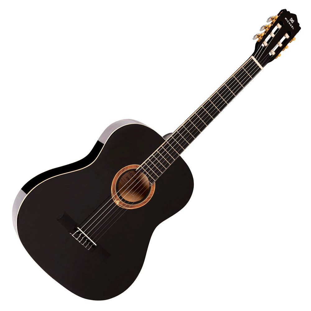 Violão Acústico Michael Vm15Ny Preto Clássico Nylon