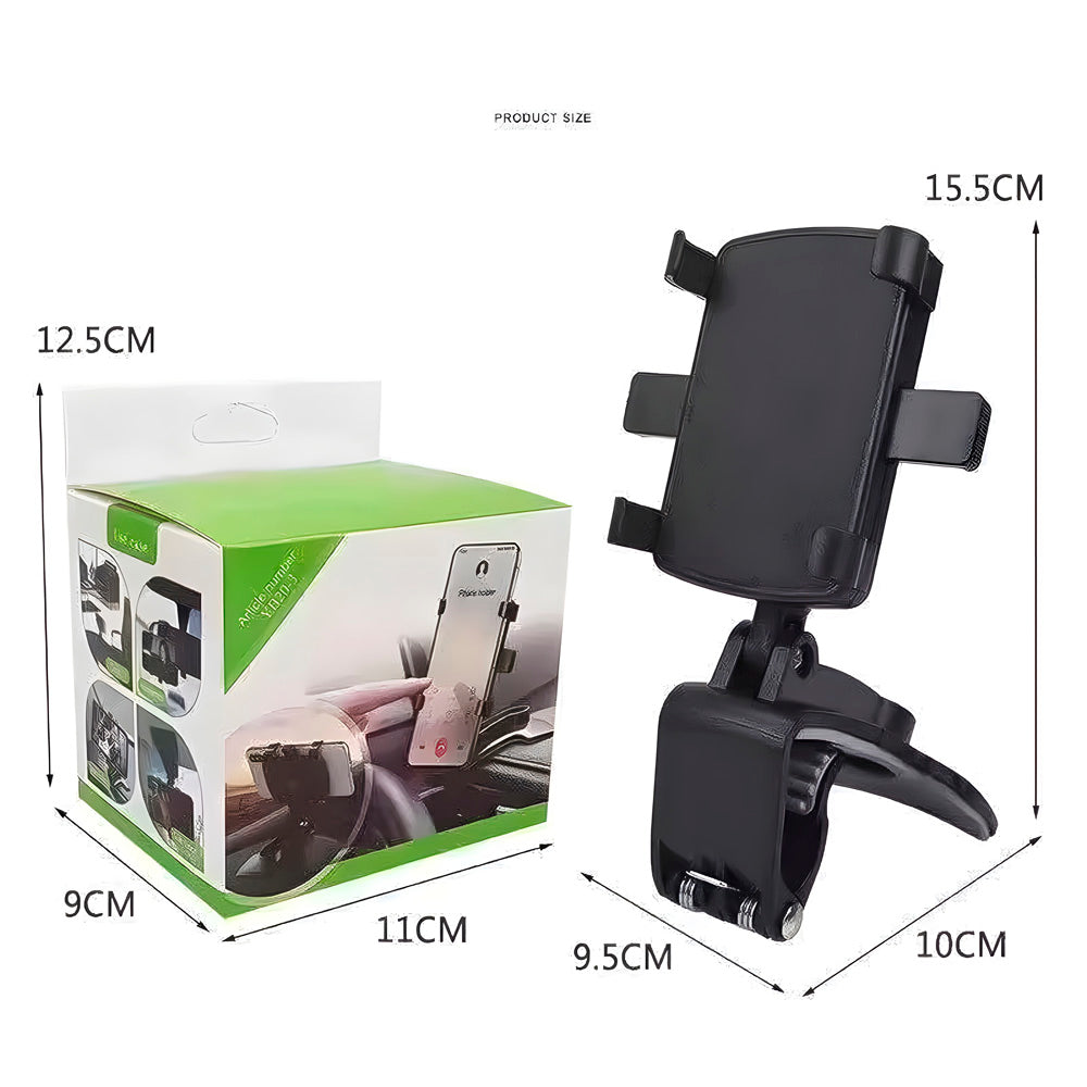 Suporte Veicular Universal Para Smartphone, Trava Automatica Anti Queda - Preto
