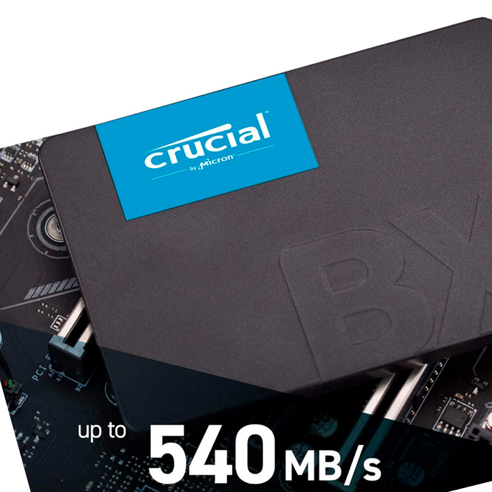 SSD BX500 Crucial 240GB 2,5" SATA III 6Gb/s, 3D NAND, Leitura 540MB/s Gravação 500MB/s, CT240BX500SSD1