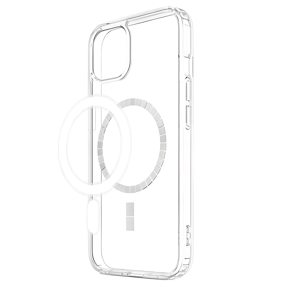Capa Transparente, Com Suporte Para Carregamento Magnético, Para iPhone 13