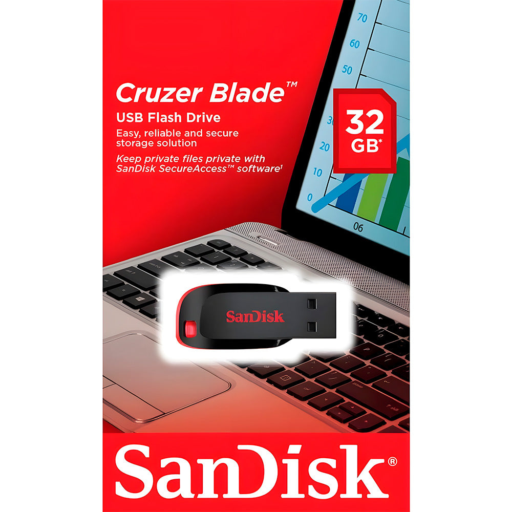 Pendrive SanDisk Z50 Cruzer Blade 32GB USB-A USB 2.0 - SDCZ50-32G-B35