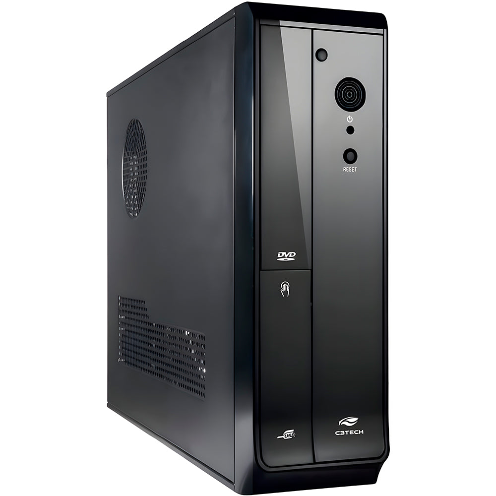 Gabinete Slim Micro ATX DT-110BK Com Fonte PS-200W SFX C3Tech - Preto