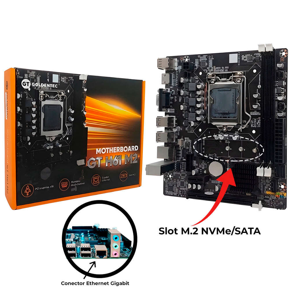 Computador Core i3-2120, SSD 128GB, 8GB RAM, GAB MT 32BK, Windows 10, Mouse Pad Brinde