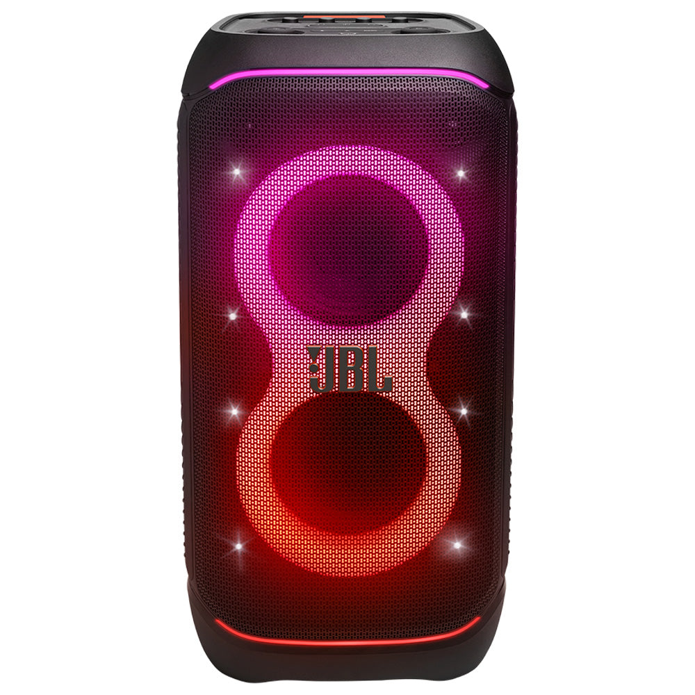 Caixa de Som Bluetooth JBL Party Box Stage 320, IPX4, Show de Luzes, Até 18 Horas de Reprodução, 240W