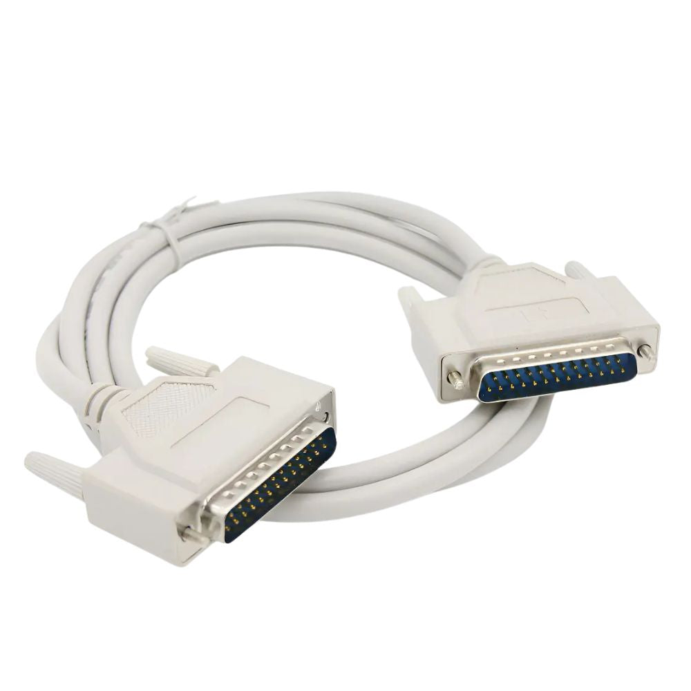 Cabo Serial RS232 DB25 Macho x Macho 25 Pinos Para Impressora PC Automação