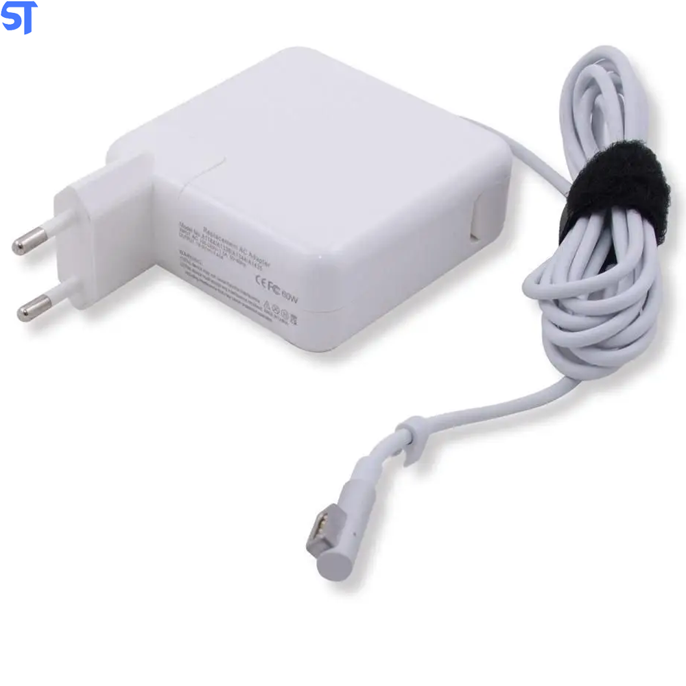 Fonte Carregador Para Notebook BringIT Compativel Com Apple Macbook Pro - 16.5V 3.65A 60W - Magsafe L