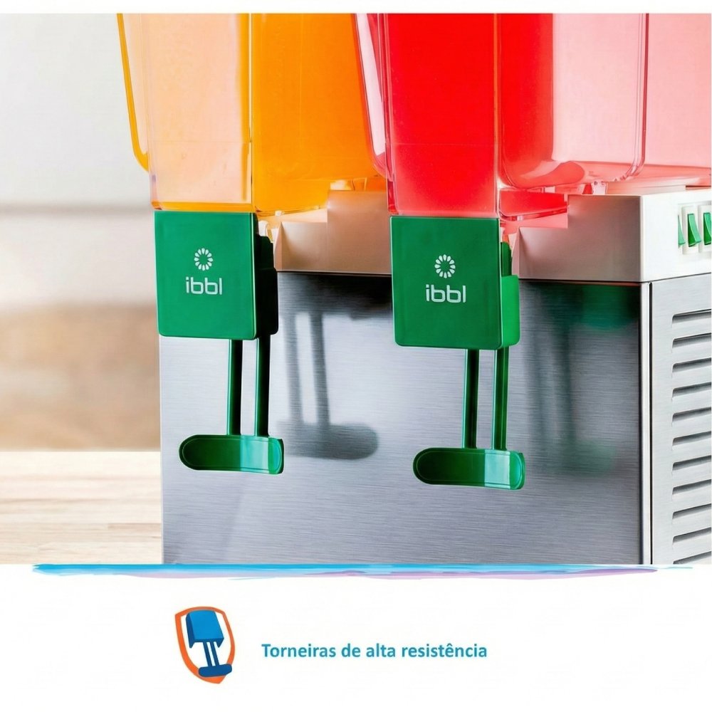 Refresqueira BBS2 Dupla IBBL 30L com 2 Depósitos de 15 Litros Cada Inox - 220V