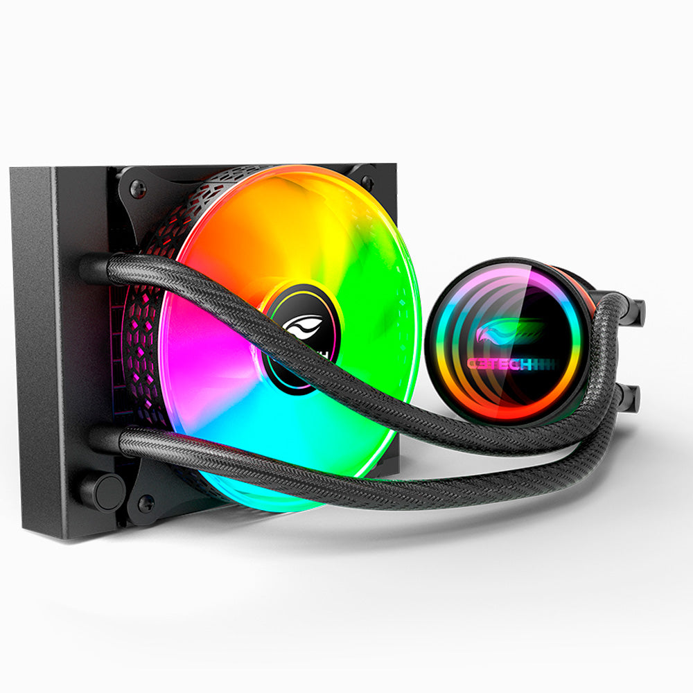 Water Cooler 120mm FC-W120RGB, LED RGB, AMD e Intel, C3Tech Gaming