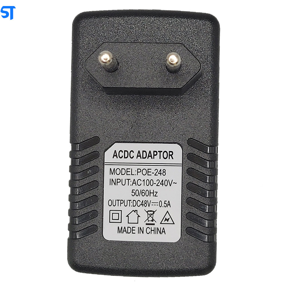 Fonte Injetor POE Ethernet CCTV 48V 500MA - POE-248