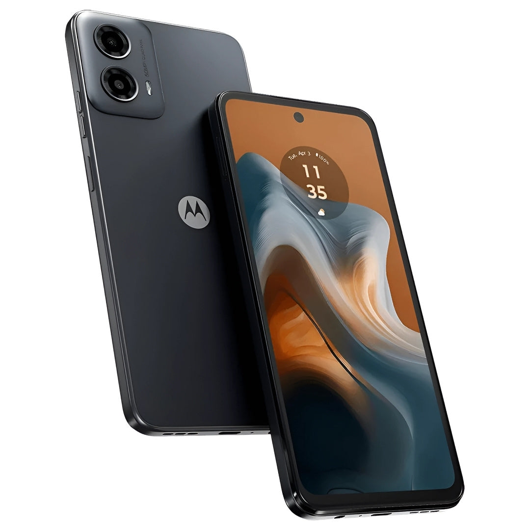 Smartphone Motorola Moto G34, XT2363-1, 5G, 128GB, 4GB RAM + 4GB Ram Boost, AI Câmera 16MP Sensor FPS Lateral - Preto
