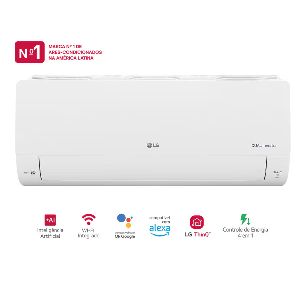 Ar Condicionado Split LG Dual Inverter R-32 Dual Voice AI+ 15000 BTU Frio 220V S3UQ15JL31A