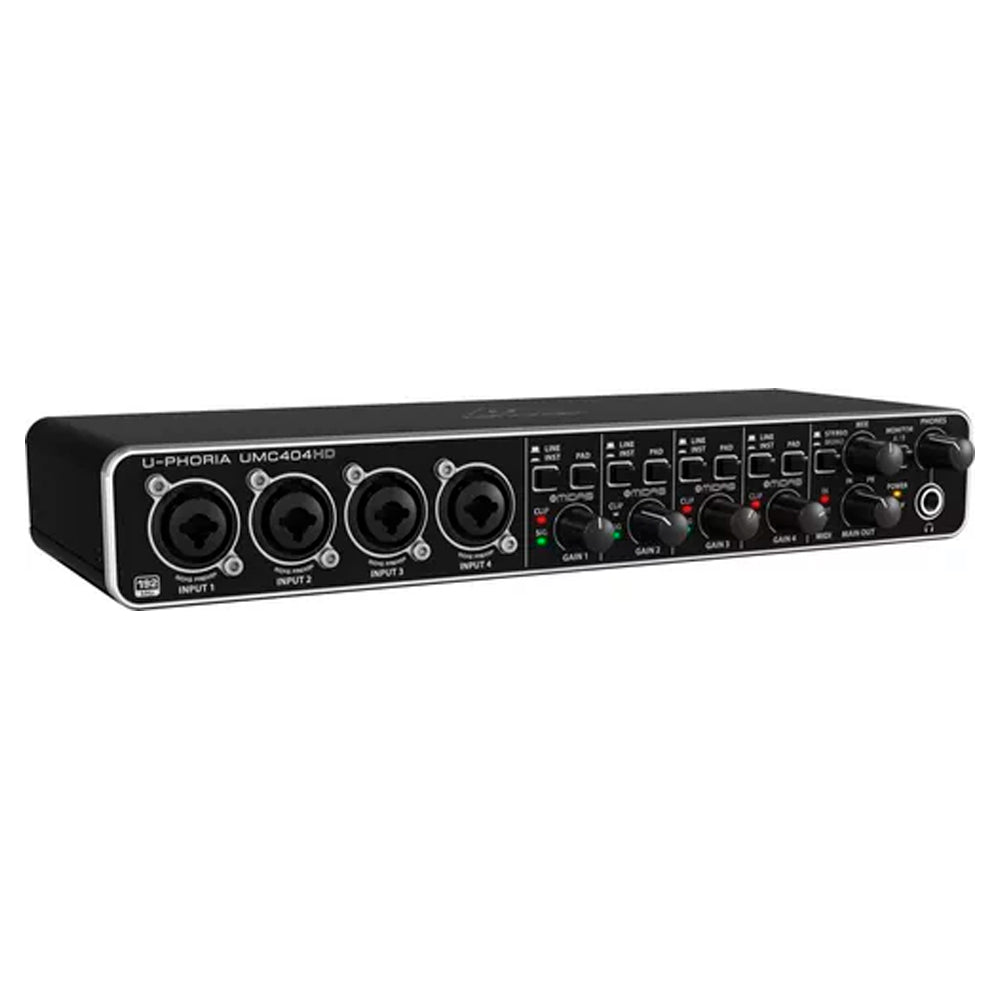 Interface de Áudio Behringer UMC404HD - USB MIDI Microfones, Guitarras, Teclados