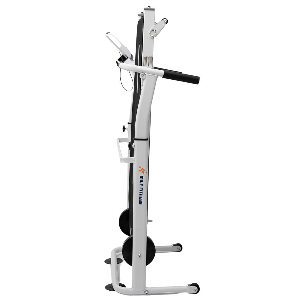 Esteira Mecânica Mile Fitness Dobrável 3 Inclinações Ajustáveis 110kg Display Tempo Distância Calorias 130x50x120cm
