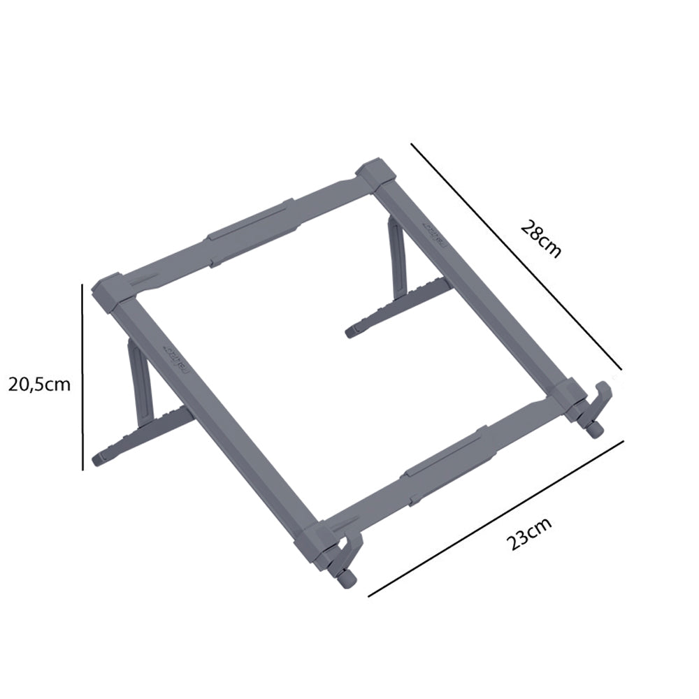 Suporte Para Notebook Ergonômico Ajustável, Reliza, Conforto e Estabilidade - Prata