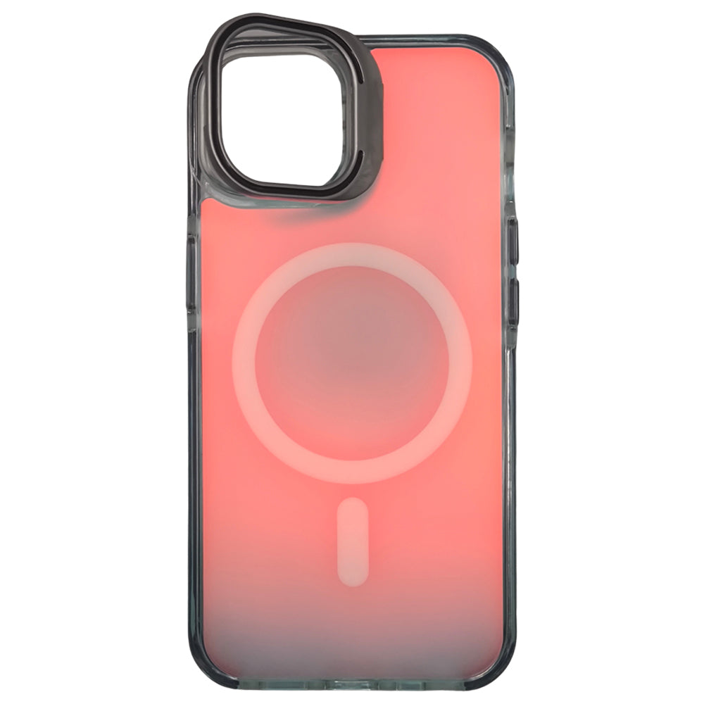 Capa Holográfica, Com Suporte Para Carregamento Magnético, Para iPhone 14 e 13