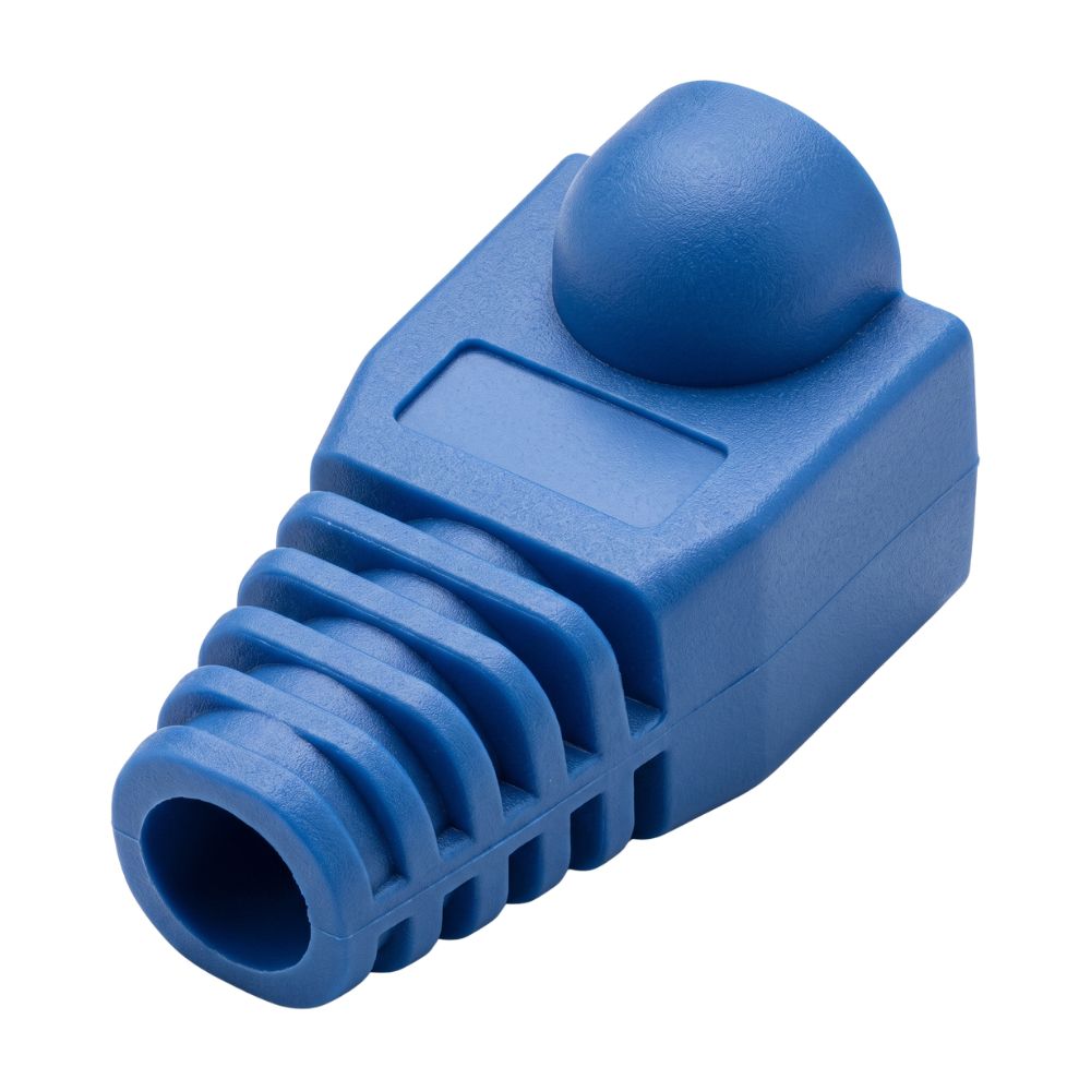 Capa Protetora Para Plugues De Conexao Rj45 Cat5 e Cat6, Azul