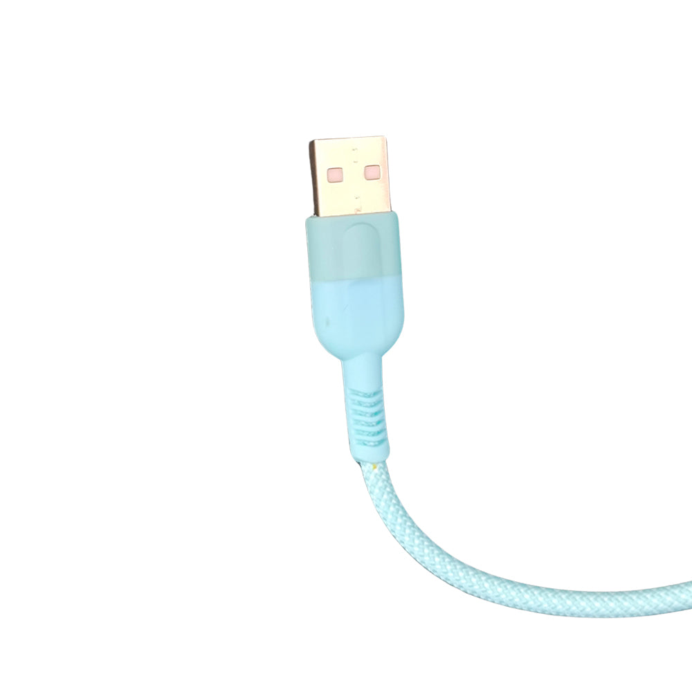 Cabo USB Para Micro USB, Carregamento Rápido, 1 Metro de Comprimento, CB103-1, A'Gold - Azul