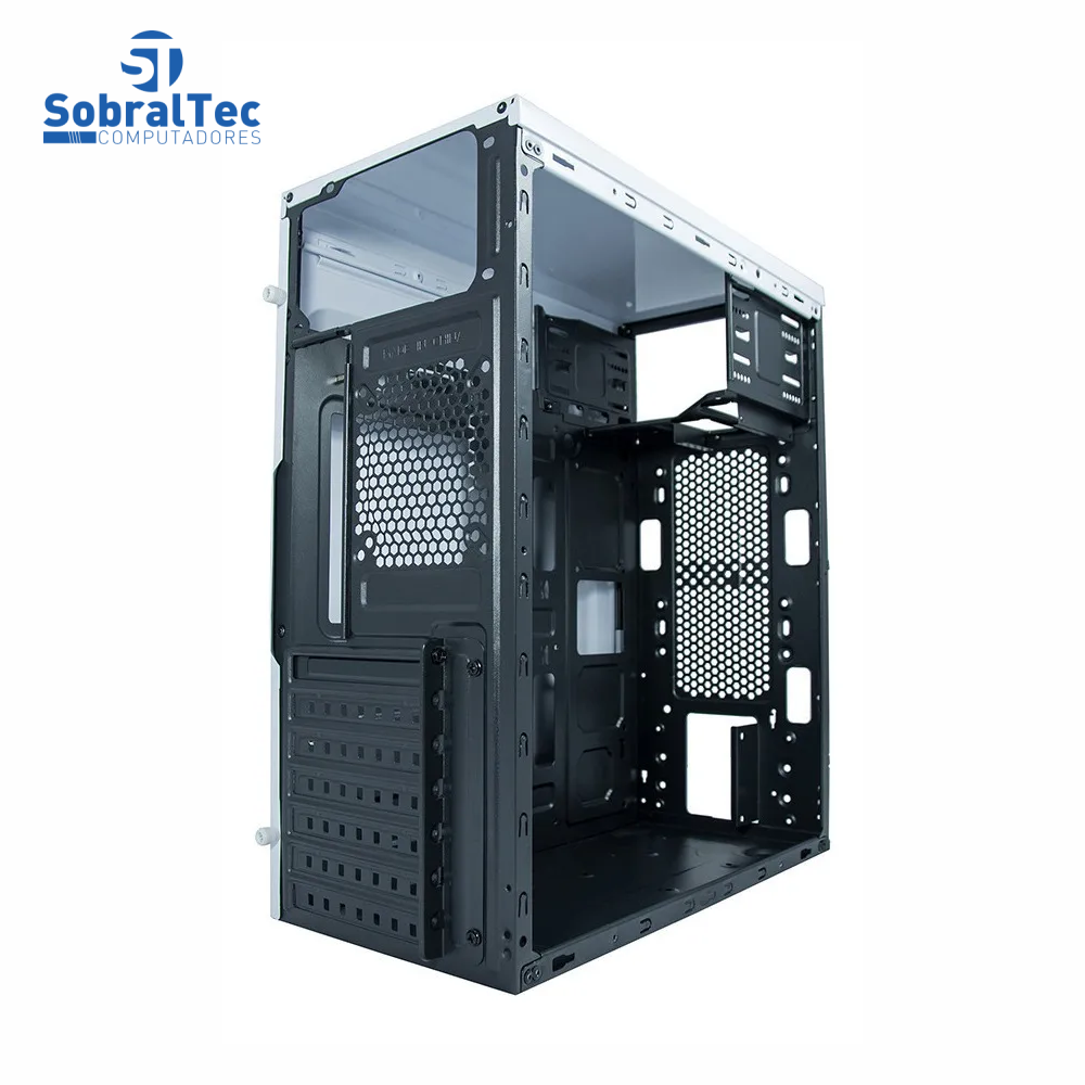 Gabinete Gamer Atx Mid Tower Branco Sem Fonte C3tech Mt-g70wh