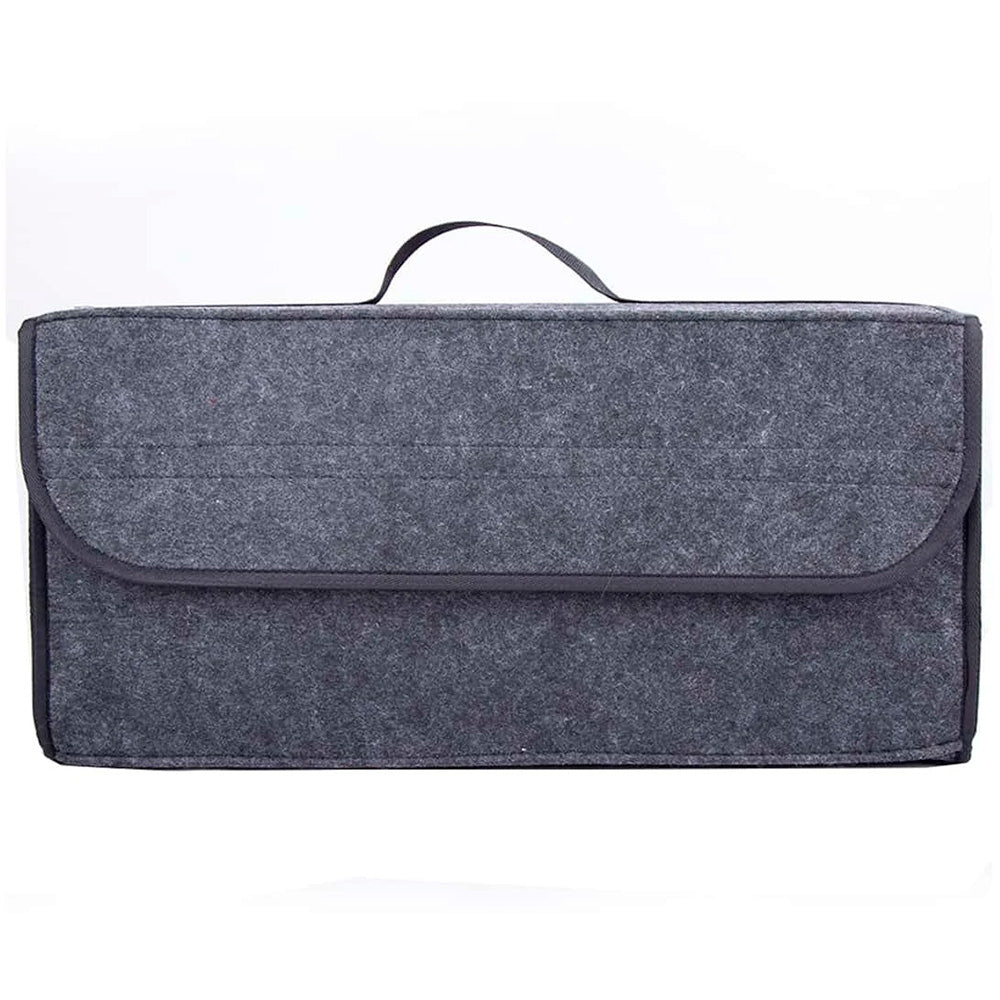 Caixa de Armazenamento Multifuncional, Dobrável, Para Porta-Malas de Carros, Cinza