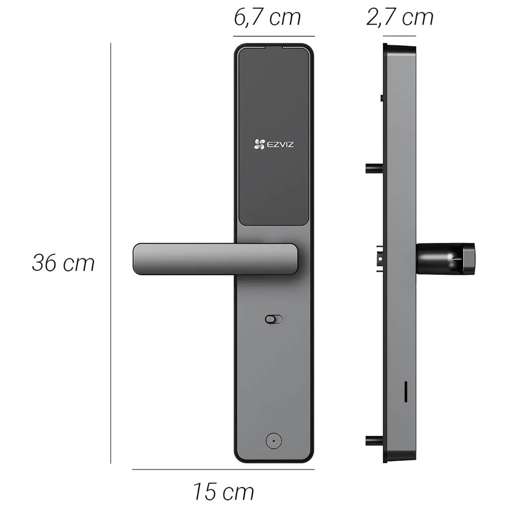 Fechadura Digital, DL05, Wi-Fi BT Inteligente, Código Senha, Tag a prova d'água, Ezviz